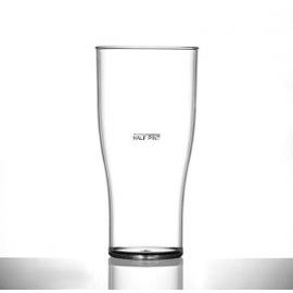 Beer Glass - Polycarbonate - Tulip - 20oz (57cl) CE + LCE @ 10oz - Nucleated