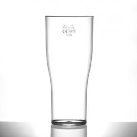 Beer Glass - Polycarbonate - Tulip - 22oz ( 62.5cl) LCE @ 20oz - Nucleated