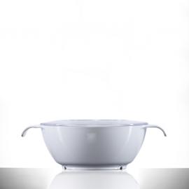 Round Bowl With Clear Lid - Polycarbonate - 13.5cm (5.25&quot;)