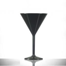 Martini Glass - Polycarbonate - Premium - Black - 26cl (9oz)