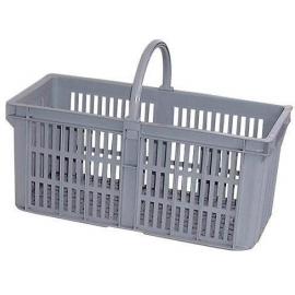 Glass Carrier - Multi Purpose Open Basket - Plastic - Grey