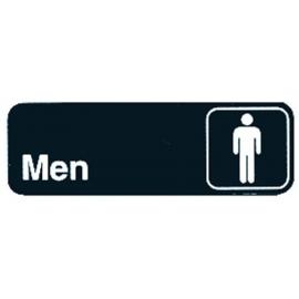 Restroom & Gentlemen&#39;s Symbol Sign  - Self Adhesive - 23cm (9&quot;)