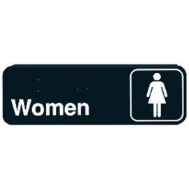 Restroom & Women Symbol Sign - Self Adhesive - 23cm (9&quot;)