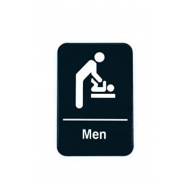 Men with Baby Changing Sign - Self Adhesive