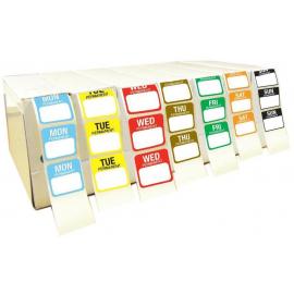 Day Label - Dispenser Unit - with 7 Day Label Set - Removable - 25mm (1&quot;)