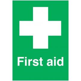 First Aid Sign - Self Adhesive - 10cm (4&#39;&#39;)