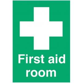 First Aid Room Sign - Self Adhesive - 10cm (4&quot;)