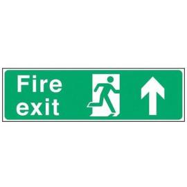 Fire Exit - Arrow Up Sign - Self Adhesive - Mileta - 45cm (18&#39;&#39;)