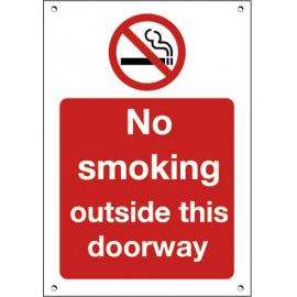No Smoking Outside This Entrance Sign