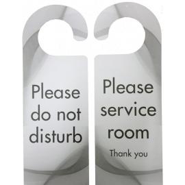 Do Not Disturb & Service Room - Hanging Door Sign - 10.2cm (4&#39;&#39;)