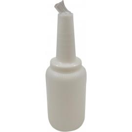 Mix, Store and Serve Bottle - Polyethylene - Pourmaster&#174; - White Caps - 1.9L (4 pints)
