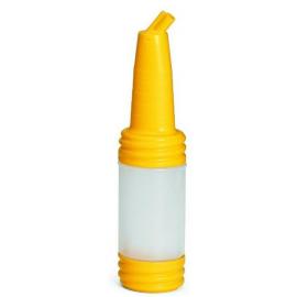 Mix, Store and Serve Bottle - Polyethylene - Pourmaster&#174; - Yellow Pourer - 95cl (2 pint)