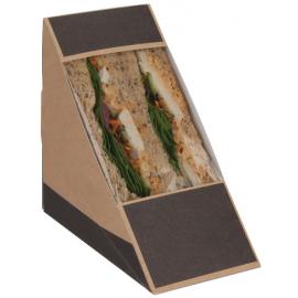 Sandwich Wedge - Rear Loading - Kraft - Grey - Deep Fill - 7.2cm (2.8&quot;)