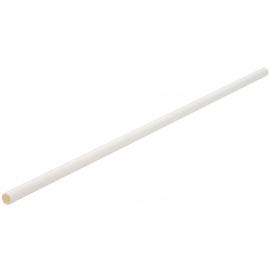 Alcopop Straw - Paper - White - 26.5cm (10.5&quot; ) x 6mm