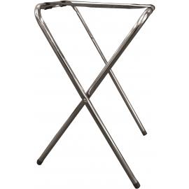 Folding Tray Stand - Single Bar - Chrome Plated  - 46x40.5x74cm (18x15.75x29&quot;)