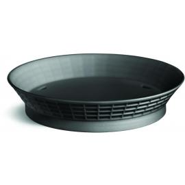 Diner Platter with Base - Polypropylene - Black - 26.5cm (10.4&quot;)