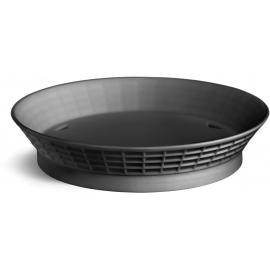 Diner Platter with Base - Polypropylene - Black - 30cm (11.8&quot;)