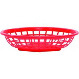 Oval Side Order Basket - Plastic - Red - 19.5cm (7.7&quot;)