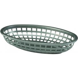 Oval Basket - Polypropylene - Gunmetal - 23.5cm (9.25&quot;)
