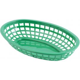 Oval Basket - Polypropylene - Green - 23.5cm (9.25&quot;)