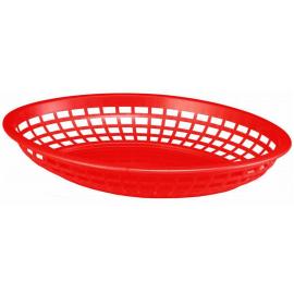 Oval Basket - Jumbo - Polypropylene - Red - 30cm (12&quot;)