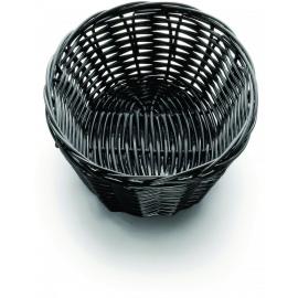 Oval Basket - Handwoven - Polypropylene - Ridal - Black - 19cm (7.5&quot;)