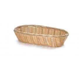 Oblong Basket - Handwoven - Polypropylene - Natural - 23cm (9&quot;)