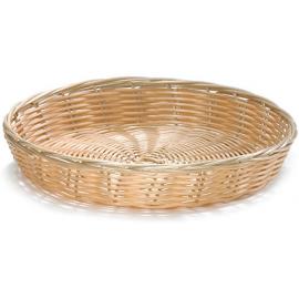 Round Basket - Handwoven - Polypropylene - Natural - 25.4cm (10&quot;)