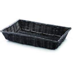Rectangular Basket - Handwoven - Black - 40.4cm (16&quot;)