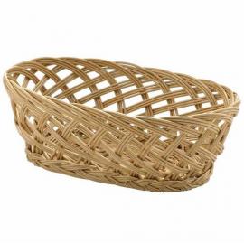 Oval Basket - Woven - Natural Willow - Open Weave - 25cm (10")