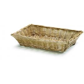Rectangular Basket - Woven - Natural Willow - 36cm (14&quot;)