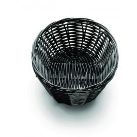 Oval Basket - Handwoven - Polypropylene - Black - 17.7cm (7&quot;)
