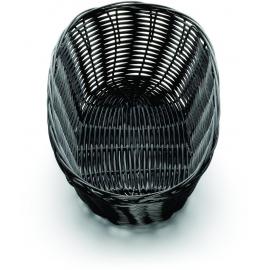 Oval Basket - Handwoven - Polypropylene - Black - 25.4cm (10&quot;)