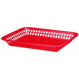Rectangular Basket - Plastic - Mas Grande - Red