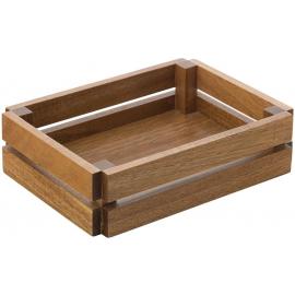 Wooden Crate - Acacia Wood - Small - 22m (8.7&quot;)
