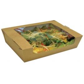 Pasta or Salad Box - Naturel - Compostable - Kraft Board - Oblong - 21cm (8.3