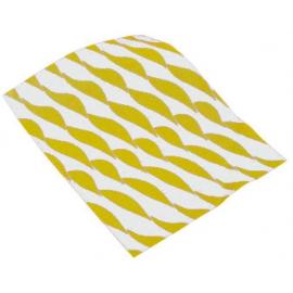 Burger Wrap - Yellow Twist Design - 32cm (12.5&quot;)