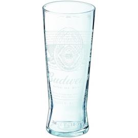 Beer Glass - Budweiser - Toughened - 20oz (57cl) CE - Nucleated