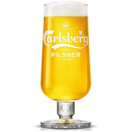Beer Chalice - Carlsberg - Danish Pilsner - Toughened - Half Pint - 10oz (28cl) CE - Nucleated