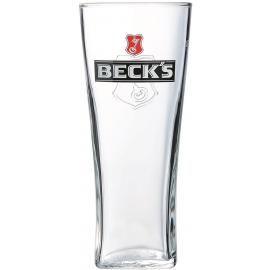 Beer Glass - Becks - Toughened - 20oz (57cl) CE - Nucleated