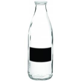 Lidded Glass Bottle with Blackboard Design - Classic - 1L (35oz)