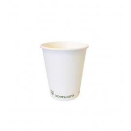 Single Wall Coffee Cup - Biodegradable - Edenware - White - 4oz (12cl) - 62mm dia