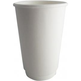 Coffee Cup - Double Wall - Paper - White - 16oz (45cl) - 90mm dia