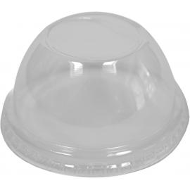 Domed Lid - Straw Hole - For Ice Cream Tub - rPET - Go-Chill - 12cl (4oz)