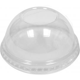 Domed Lid - Straw Hole - For Ice Cream Tub - rPET - Go-Chill - 17cl (6oz)