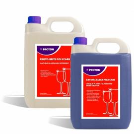 Glasswash Detergent & Rinse Aid - Combi Pack - Proton - Proto-Bite & Krystal Klear - 5L