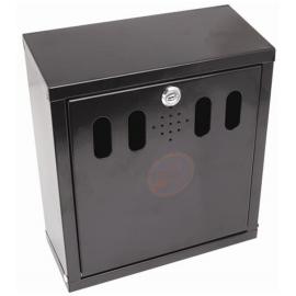 Oblong Ashtray - Wall-Mounted - Black - Height: 28cm (11&quot;)