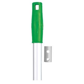 Mop Handle - Drilled End - Aluminium - Medium Duty - Green - 137cm (54&quot;)