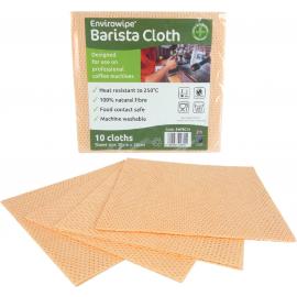 Folded Barista Cloth - Compostable - Envirowipe&#174; - Peach - 38cm (15&quot;)