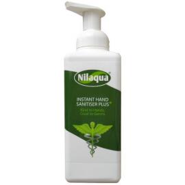 Hand Sanitiser Plus - Instant Foaming- Fragrance Free - Nilaqua&#174; - 500ml Pump